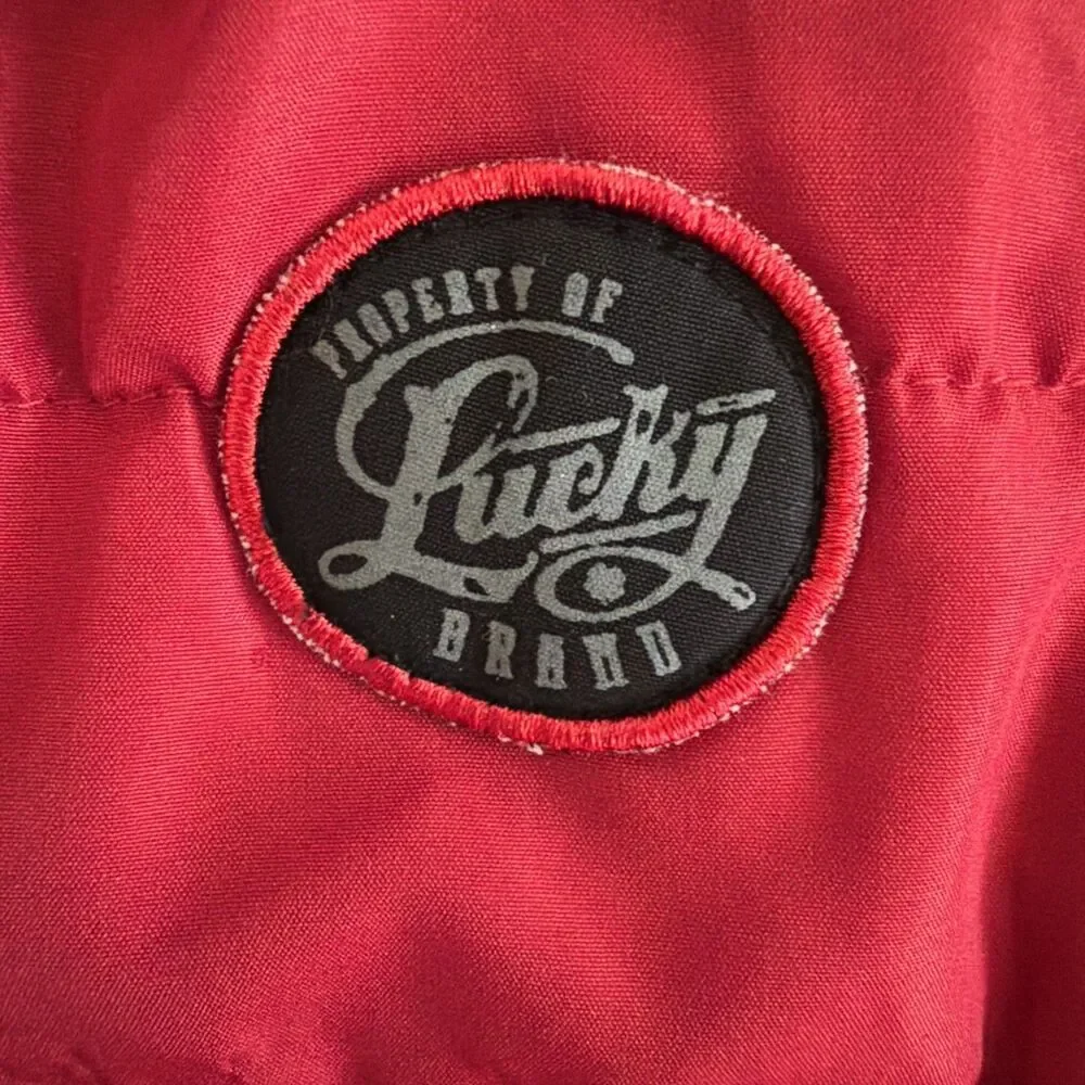 Lucky Brand Baby Quilted Puffer Vest Red Size 24M Toddler Winter Outerwear